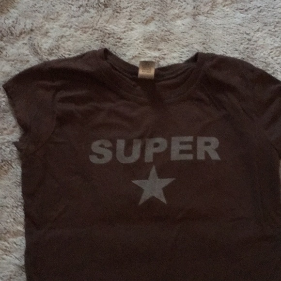AA super star cap sleeve tee xl runs slim brown - Picture 6 of 8